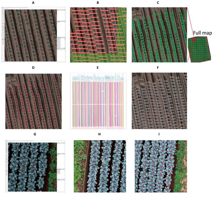 Data visualization on aerial photos