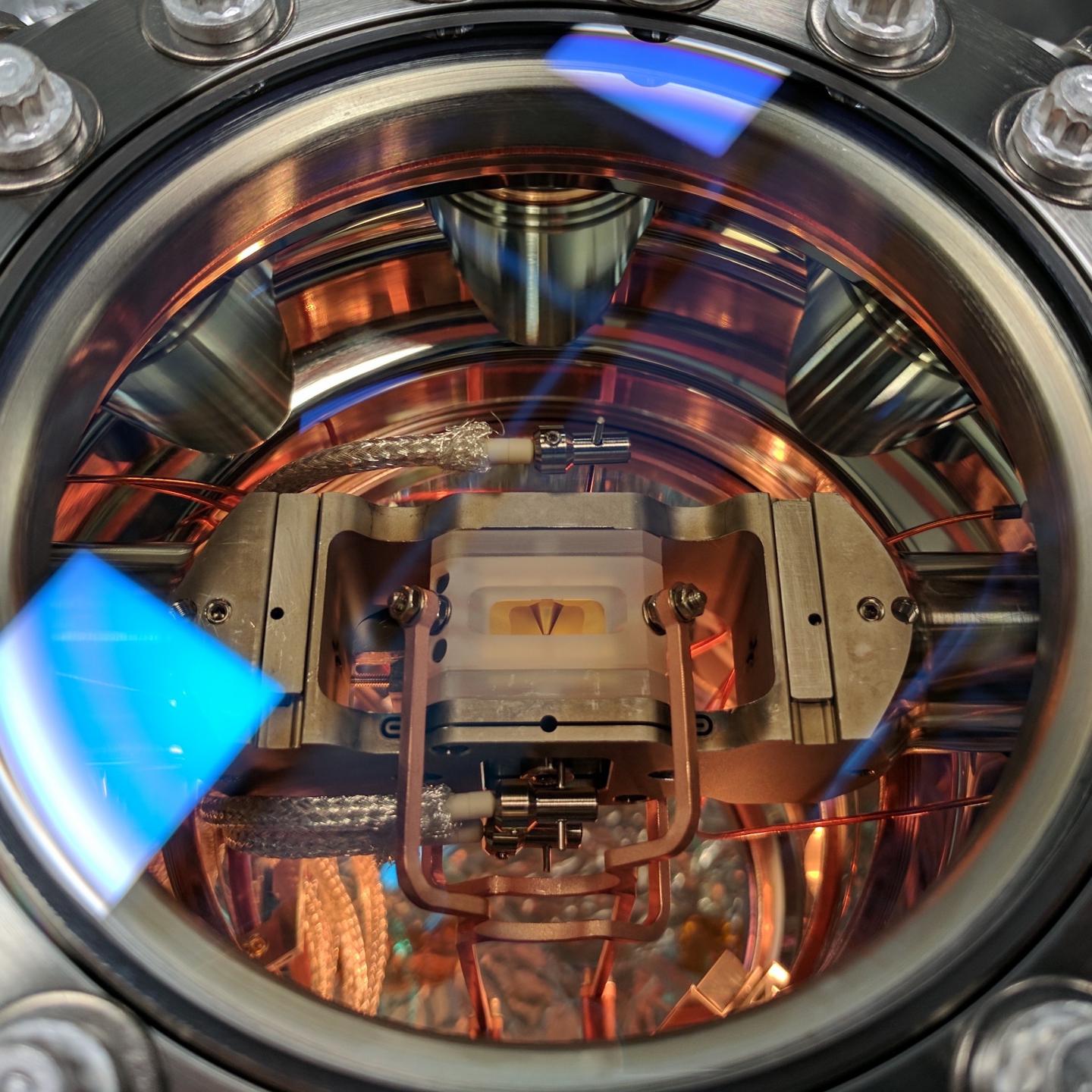 Ion Trap Used in Quantum Control Experiments