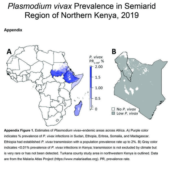 Vivax Map of Kenya