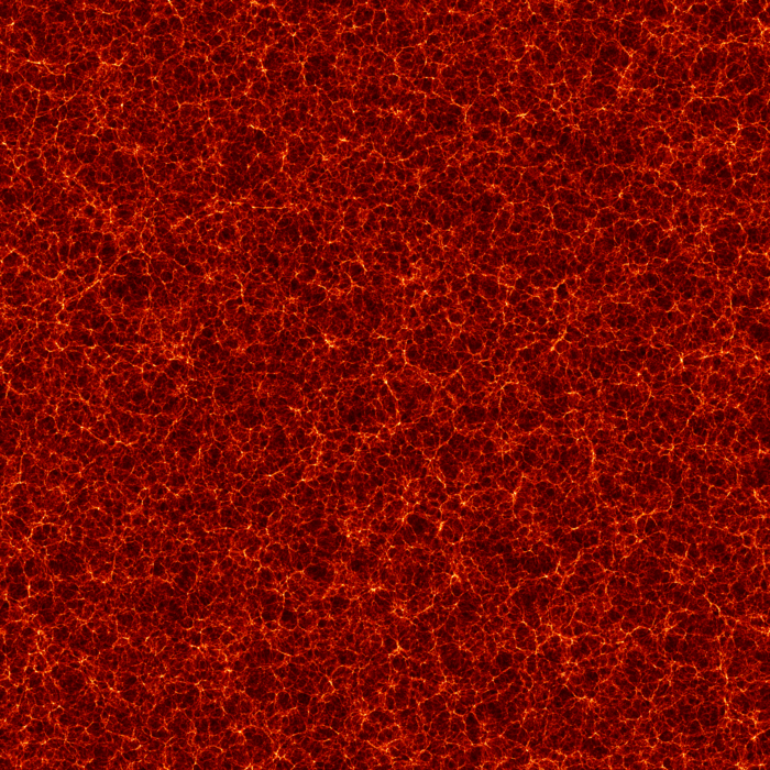 Simulation snapshot 10 billion light-years