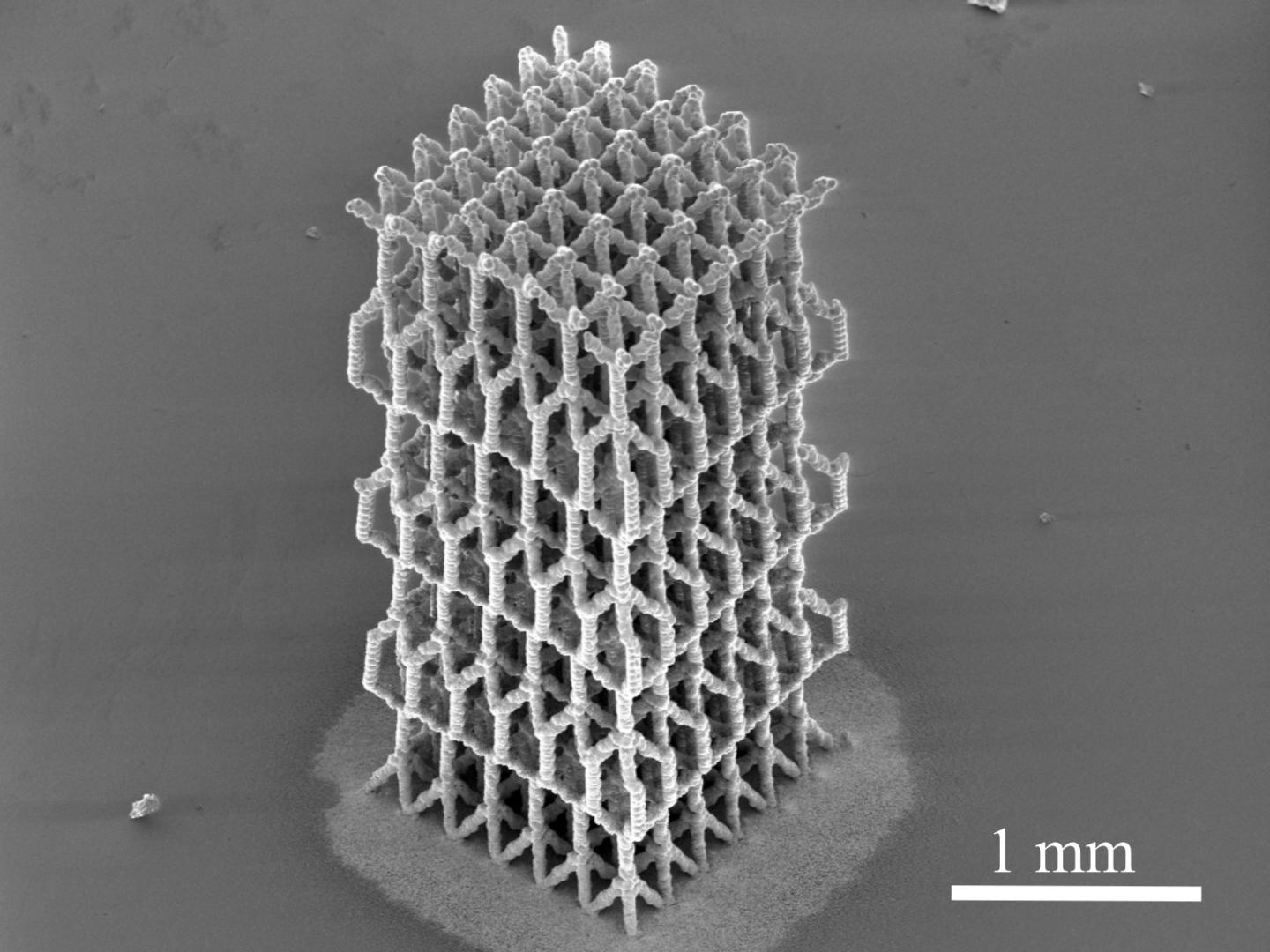 Three-dimensional micro-architected materials and devices using nanoparticle assembly by pointwise spatial printing (1 of 7)