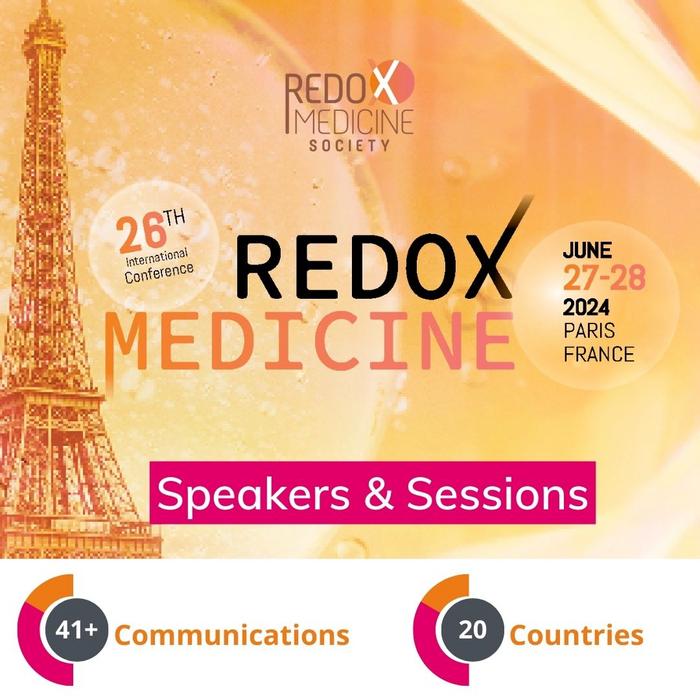 Redox Medicine 2024 will be Held This Month in Paris: June 27-28