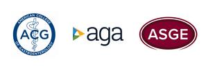 Logos for the American College of Gastroenterology (ACG), the American Gastroenterological Association (AGA), and the American Society for Gastrointestinal Endoscopy (ASGE).