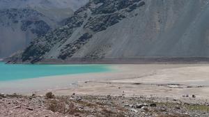 Megadrought peak in Yeso reservoir (Chile), Summer 2020