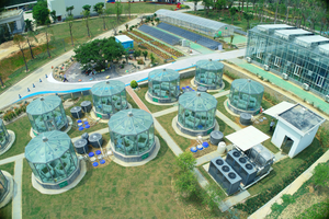 Coastal wetland and global change research mesocosms in Xiamen University