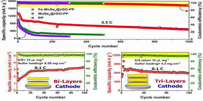 Modulating MoSe2 functional plane via doping-defect engineering strategy to develop conductive and electrocatalytic mediators in Li-S batteries