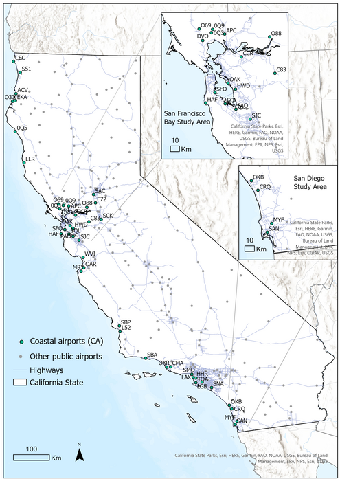 Coastal Airports Base Map