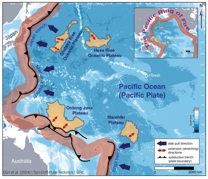 Map - Pacific Plate tectonics