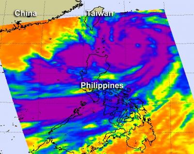 NASA's Aqua Satellite Passed over Typhoon Saola