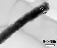 TEM Closeup of CuNi Nanowire