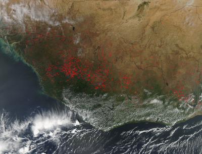 Fires in West Africa Jan. 28, 2014