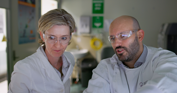 Professor Nina Tirnitz-Parker and Dr Rodrigo Carlessi, from Curtin University