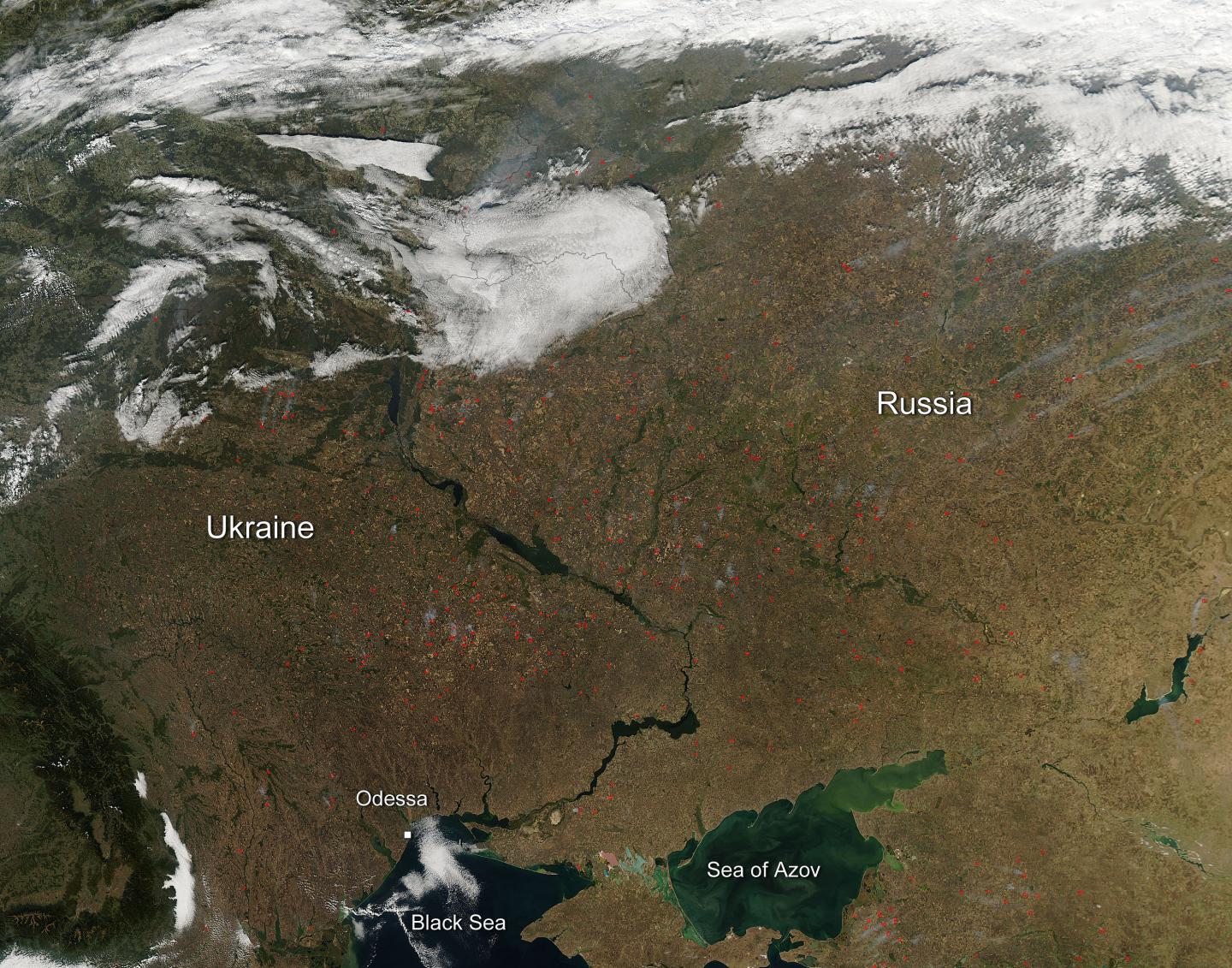 Fires in Ukraine