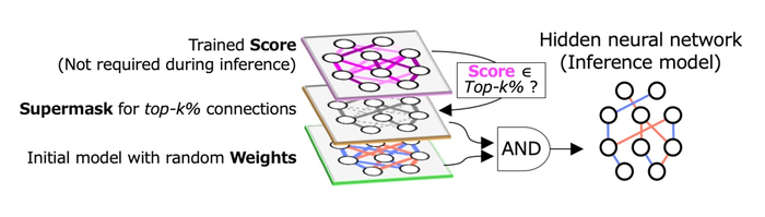 Figure 1. Hidden neural networks (HNNs) extract sparse subnetworks