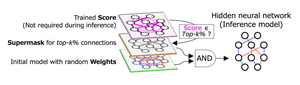 Figure 1. Hidden neural networks (HNNs) extract sparse subnetworks