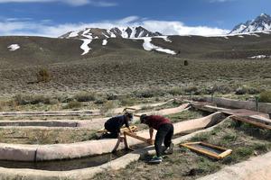 Scientist use artificial stream channels to model the impacts of climate change on alpine ecosystems