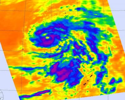 NASA Infrared View of Typhoon Sanvu