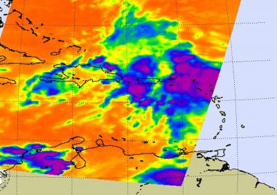 NASA AIRS Infrared Image of System 97L