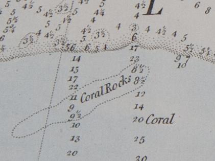 18th Century Nautical Charts Document Historic Loss of Coral Reefs (3 of 4)