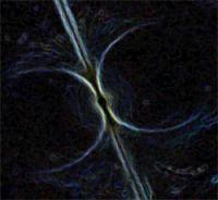 Artist's Impression of Lumininescent Magnetosphere Surrounding a Pulsar