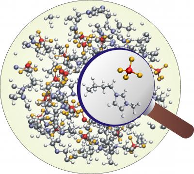 Computer Simulation of an Ionic Solvent