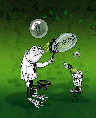 Cartoon Explaining Nuclear Size