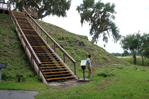 Crystal River site in Florida with massive shell mounds