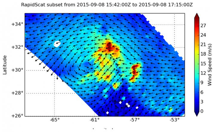 RapidScat Image of Henri