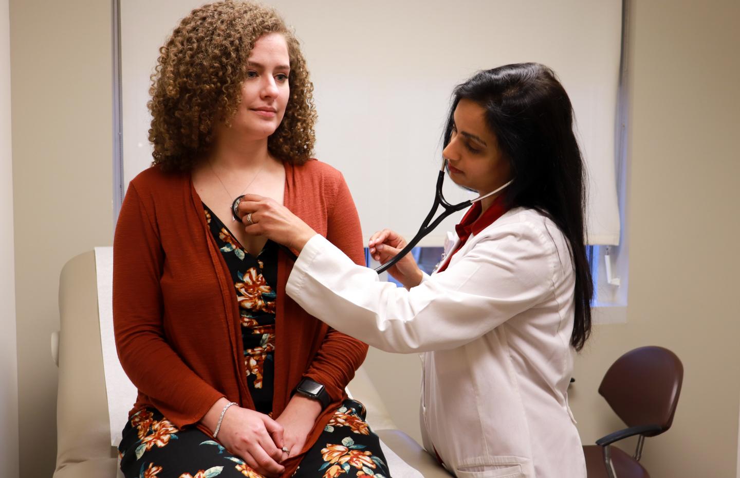 Dr. Laxmi Mehta Examines a Patient