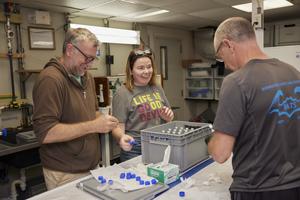 BATS team members in the lab