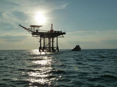 Oil Rig in the Gulf of Mexico