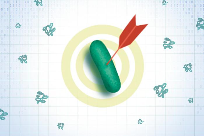 Illustration of an antibiotic candidate selection