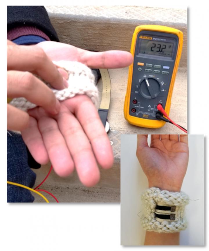 A Voltage Meter and Smart Fabric Swatch