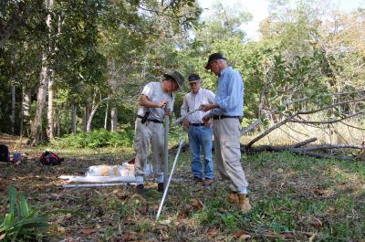 Professors Nicholas Dunning, Vernon Scarborough and David Lentz, University of Cincinnati