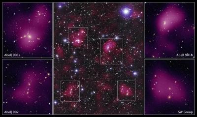 Hubble Maps Dark Matter Web in a Large Galaxy Cluster