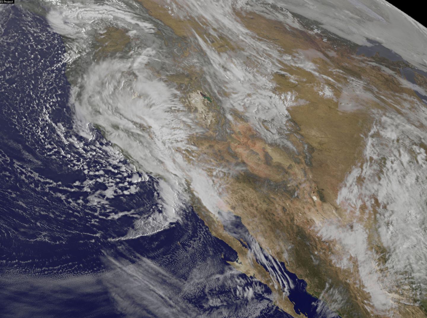 NOAA's GOES-West Infrared Look at Pacific Storm