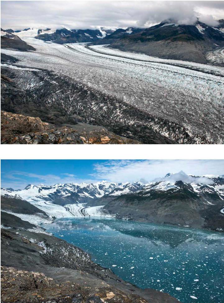 Retreat of the Columbia Glacier, Alaska, USA