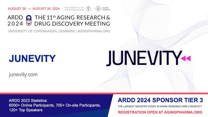Announcing Junevity as Tier 3 Sponsor of ARDD 2024