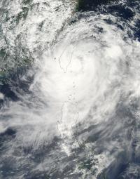 NASA's Aqua Satellite Image of Typhoon Morakot