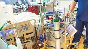 ECMO circuit in use in a Michigan Medicine ICU