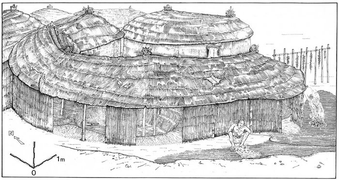Reconstruction of the Epipalaeolithic hut