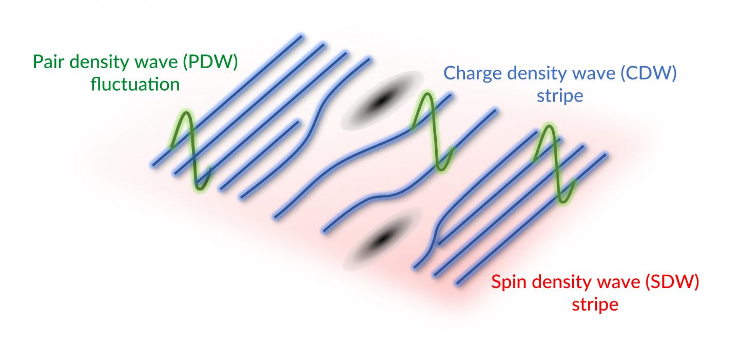 Untangling three exotic states in a high-temperature superconductor