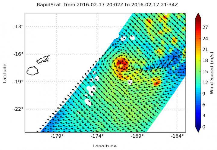 RapidScat Image of Winston
