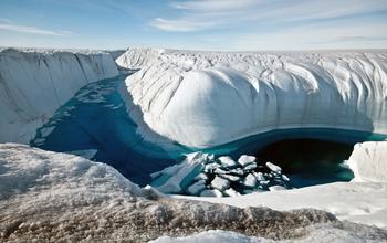 A Greenland Ice Canyon