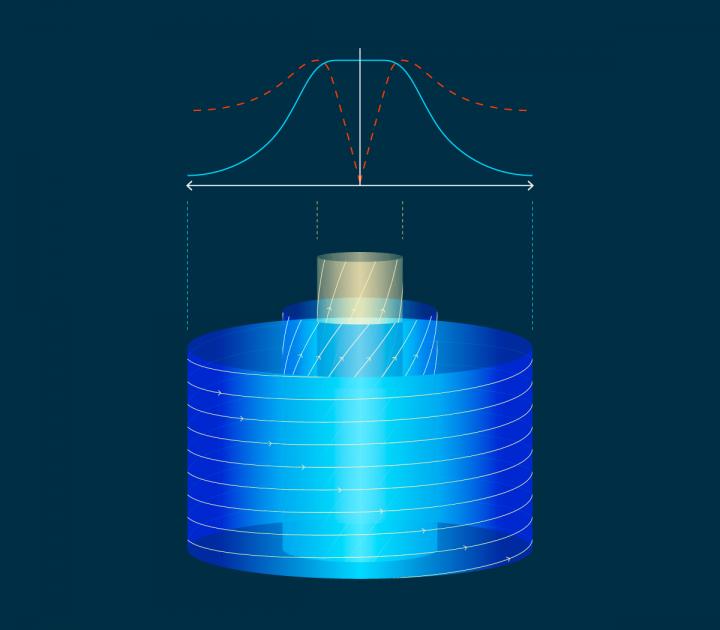 Fig. 2. Transverse Structure of the Magnetic Field of a Jet