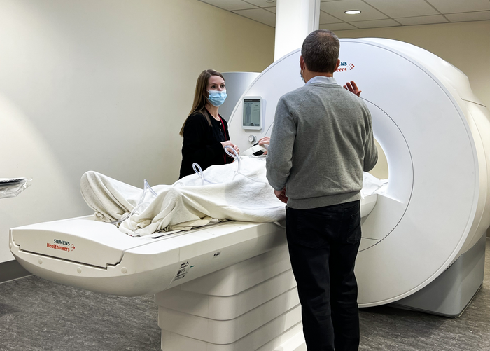 Lower magnetic field and larger opening allows patients with implanted devices, claustrophobia or obesity to receive MRI