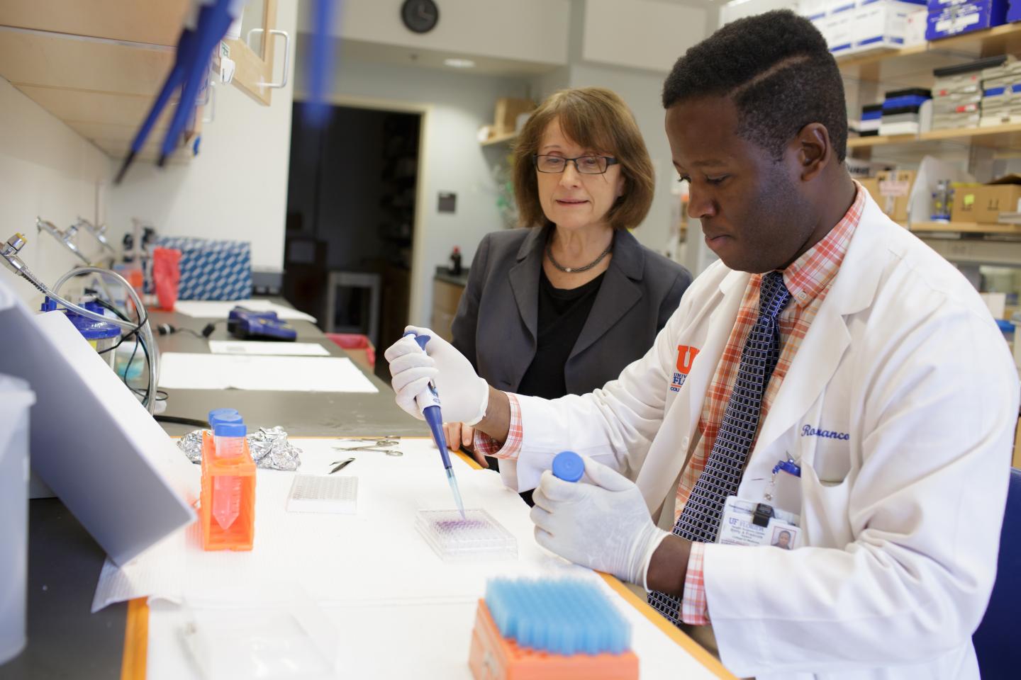 Maria Zajac-Kaye, Ph.D., and Rony Fran&amp;ccedil;ois, University of Florida