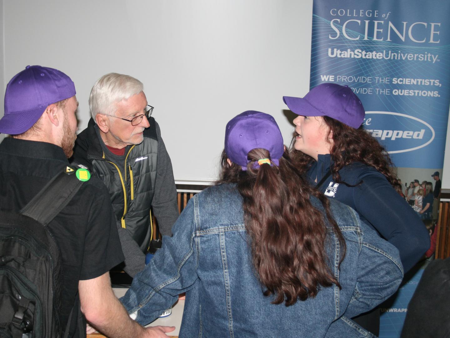 USU Physics Professor David Peak and Students