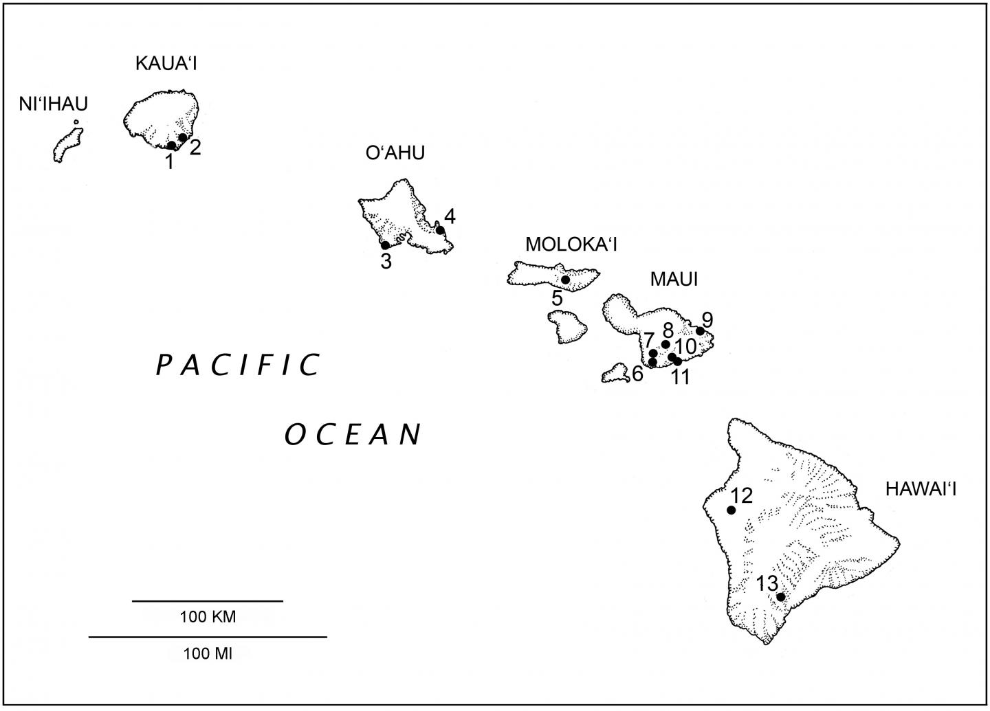 Map of Fossil Discoveries