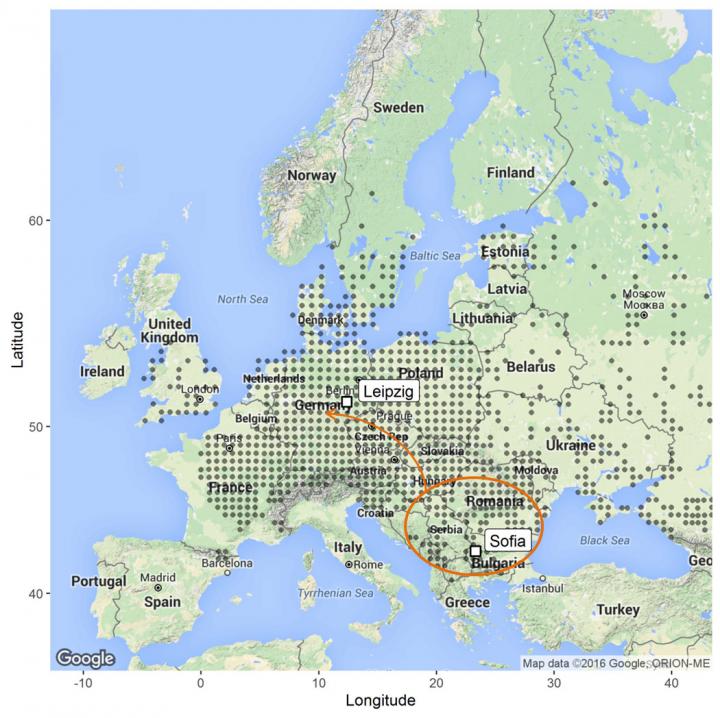 Range of the Sand Lizard